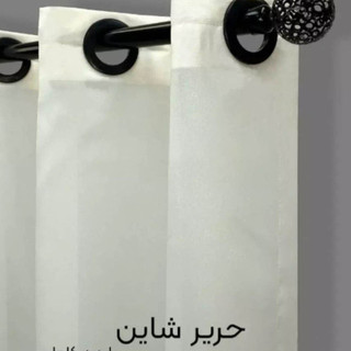 پرده آماده حریر ساده نباتی سایز ۲۸۰×۱۵۰ سانتی متر