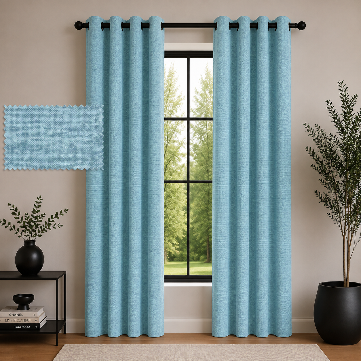 پرده پانچی مخمل هازان